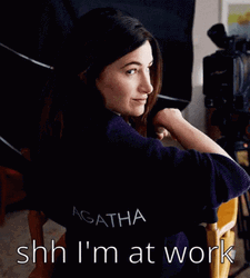 Agatha Harkness Shush At Work GIF