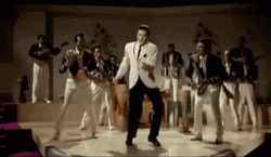 Ageless Elvis Famous Hip Shake GIF