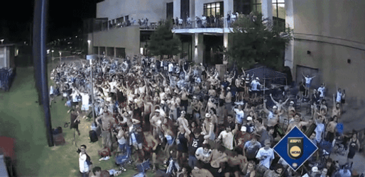 Aggies Athletic Team In Chaos GIF