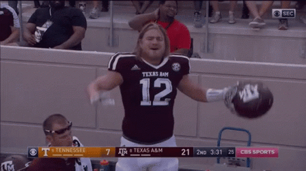 Aggies Player Waving GIF