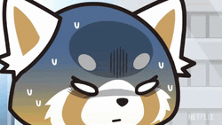 Aggretsuko Seriously Face Anime GIF
