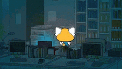 Aggretsuko Working Overtime GIF
