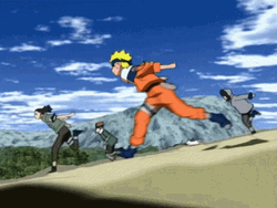 Agile Anime Running Ninja Naruto GIF