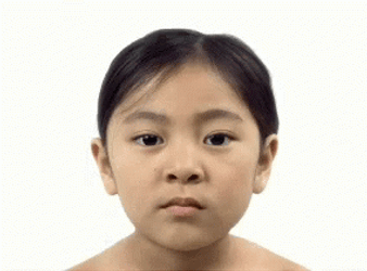 Aging Girl Turns To Creepy Granny GIF