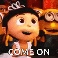 Agnes Eager Anticipation Minions GIF