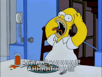 Ahhhh Ahhhh Ahhhh Simpsons GIF