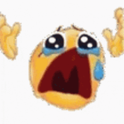 Ahhhh Crying Emoji GIF