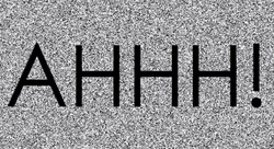 Ahhhh Text TV Glitch GIF