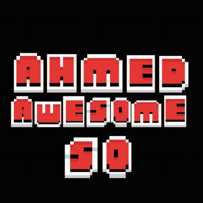 Ahmed Awesome 30 Pixel Art GIF