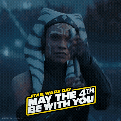 Ahsoka Tano Holding Lightsaber May The 4Th GIF