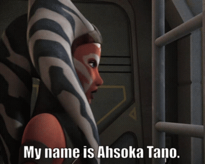 Ahsoka Tano Saying My Name Is Ahsoka Tano GIF