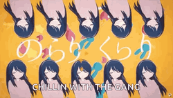Ai Hoshino Chillin With The Gang GIF