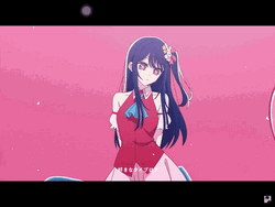 Ai Hoshino Covered In Hearts GIF