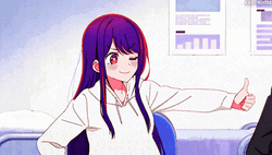 Ai Hoshino Giving Thumbs Up GIF