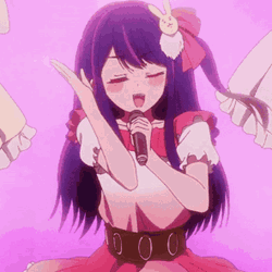 Ai Hoshino Singing Cute GIF