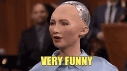AI Sophia Laughing Very Funny GIF
