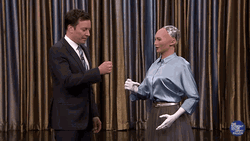 AI Sophia Rock Paper Scissor GIF