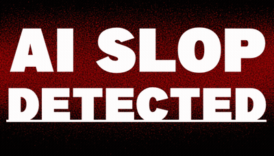 AI Stop Detected Sign White Letters GIF