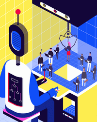 AI Talent Scouting Robot GIF