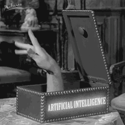 AI Vintage Hand Box GIF