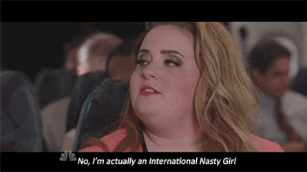 Aidy Bryant I'm Actually An International Nasty Girl GIF