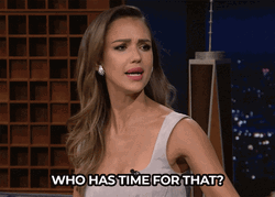 Ain't Nobody Got Time For That Jessica Alba Jimmy Fallon GIF