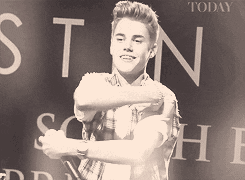 Air Hug Cute Justin Bieber Hugging Cuddle GIF