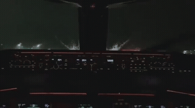 Airplane Cockpit With 5000 On Display GIF
