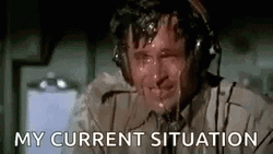 Airplane Film Ted Strike Pilot Sweating   GIF