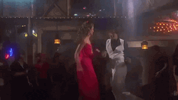 Airplane Movie Disco Dancing Couple GIF