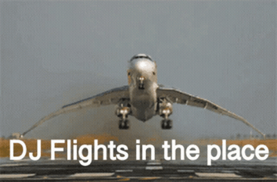 Airplane Taking Off Dj Flights GIF