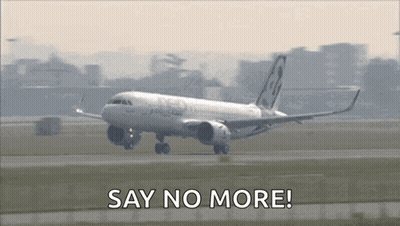Airplane Taking Off Say No More GIF