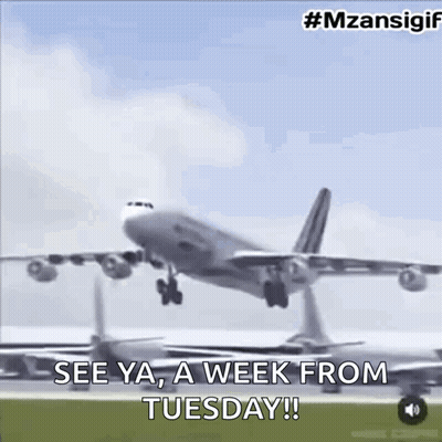 Airplane Taking Off Saying See Ya GIF