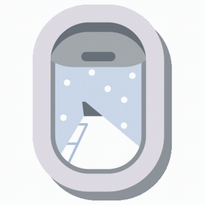 Airplane Window Mountain View GIF
