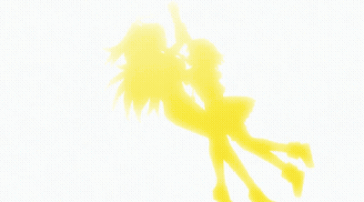 Airplane Wing With Yellow Tail Over Runway GIF