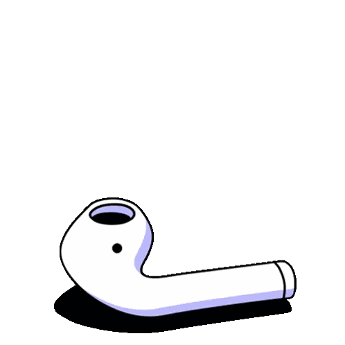 Airpod With Music Notes Sticker