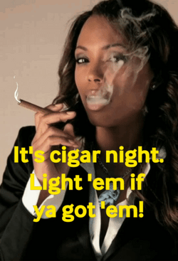 Aisha Tyler Smoking Cigar GIF