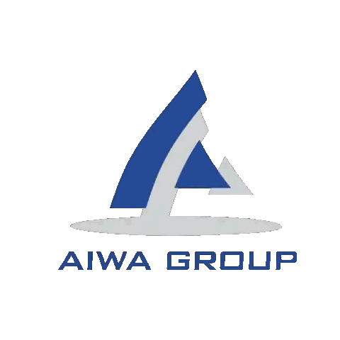 Aiwa Group Logo Blue Triangle Sticker