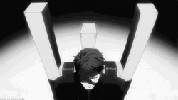 Aizen Anime Sitting GIF