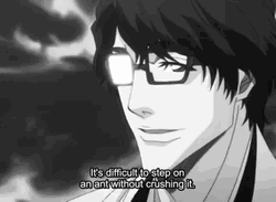 Aizen With Glasses GIF