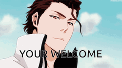 Aizen Your Welcome GIF