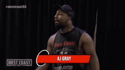 Aj Gray Is The Name Of The Wrestler In This Video GIF