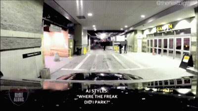 Aj Styles Says " Where The Freak Did I Park " In Front Of A Building GIF