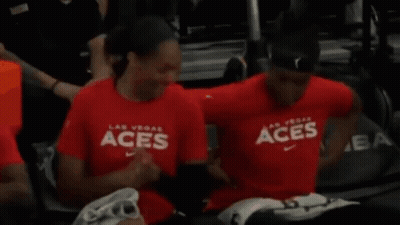 Aja Wilson Chelsea Gray GIF