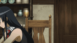 Akame Eating From A Bowl GIF
