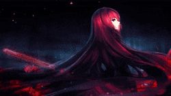 Akame In Raining Petals Background GIF