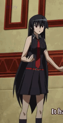 Akame Talking To Someone GIF
