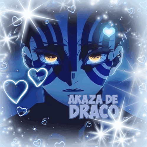 Akaza De Drago Text GIF