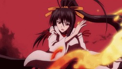 Akeno Himejima Wind Ice Attack GIF
