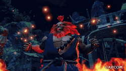 Akuma Showing His Name GIF
